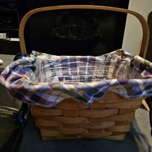 Longaberger Multicolor Plaid Fabric Covers